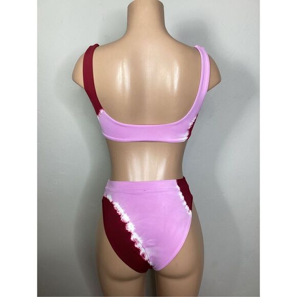 New. L*SPACE pink tie dye bikini. Retails $220. Small - Picture 9 of 11